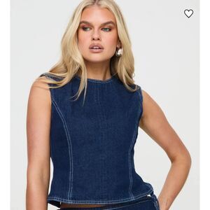 Princess Polly Lioness Countryside Top Denim